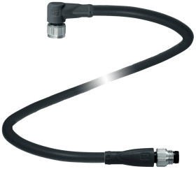 Pepperl+Fuchs 240815-100001 Złącze konfekcjonowane czujnika/aktuatora V31-WM-BK3M-PVC-U-V31-GM, piny: 4, 4, 3 m, 1 szt.