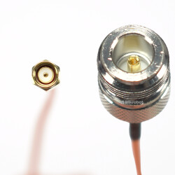 Pigtail RF N gniazdo SMA-RP wtyk RG316 50 Ohm 20cm adapter kabel antenowy