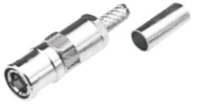 SMB jack 50 Ω, RG-174/U, crimp connection, straight, 0411000
