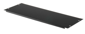 Panel stelażowy Panel zaślepiający do szafy RACK RS PRO moduły stelażowe 4U szerokość 9mm 483 x 9mm Czarny