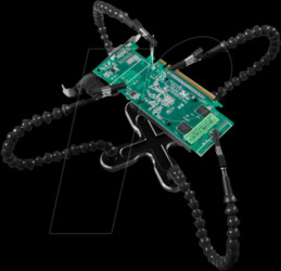 1533791 PCB holder with four clamps, base and very flexible helping hand