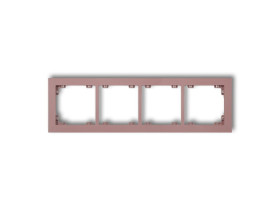 DECO Ramka 4 poczwórna uniwersalna z tworzywa DECO Pastel Matt lawendowy 42DR-4 KARLIK