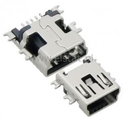 USB mini B gniazdo SMD 5pin ( w płytę)
