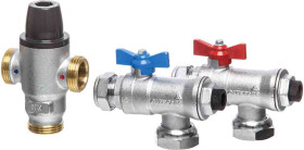 Zawór termostatyczny mosiężny 22mm Altecnic