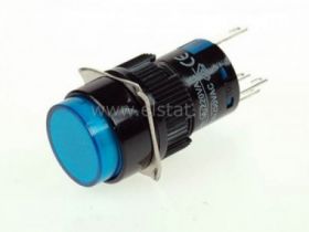 Przycisk stabilny LAS1-AY-11ZBL 12V niebieski16mm
