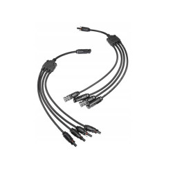 MC4 konektor MC4-4Y poczwórny równoległy na kablu solarny złącze kpl.