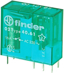 Relay, 1 Form C (NO/NC), 12 V (DC), 12 V (AC), 130 Ω, 16 A, 400 V (AC), bistable, 40.61.6.012.4000