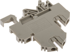 Kostka zaciskowa na szynie DIN RS PRO poziomy: Podwójny 22 → 10AWGŚruba raster: 6mm 32A 500 V