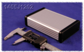 Aluminum enclosure, (L x W x H) 120 x 78 x 27 mm, natural, IP54, 1455J1202