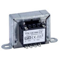 Vigortronix VTX-126-006-218 Chassis Transformer 230V 6VA 18V&#x2B;18V