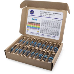 400pcs Metal Film resistor assortment setE96, 1/2W (0.5W), 1 Proz, package with 400 pieces