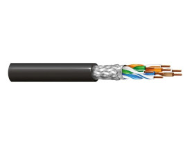Kabel teleinformatyczny przemysłowy SF/UTP kat.5e 4x2x24AWG drut FRNC BL-74001NH.01500 /bębnowy/