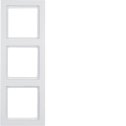 Q.3 Ramka 3-krotna, biały, aksamit