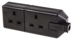 Przedłużacz 2 gniazda Gniazdo tylne typ Typ G - brytyjski 13A 240 V AC