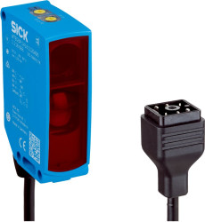 Czujniki fotoelektryczne Tłumienie tła Prostokątny SICK PNP / NPN zakres 2000 mm Podczerwień