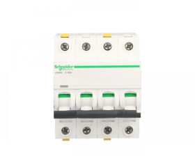 Wyłącznik nadprądowy 4P C 40A 6kA AC iC60N-C40-4 Acti9 A9F04440