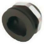 Złącze okrągłe, Montaż panelowy z mocowaniem tylnym - Gniazdo serii 620