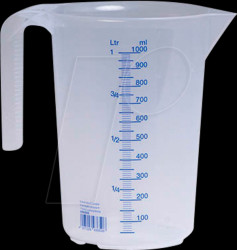 936500 hünersdorff transparent measuring jug, 1.0 l