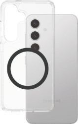 PanzerGlass CARE Flagship Urban Combat Futerał backcase Samsung Galaxy S25 przeźroczysty, czarny Ładowarka indukcyjna, O