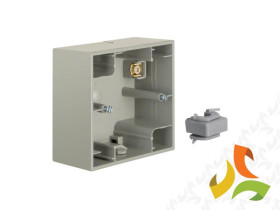 BERKER K.5 Puszka natynkowa 1 pojedyncza stal szlachetna nierdzewna 10417004 HAGER