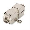 Łącznik modularny, kat.6A 2xRJ-45 STP gniazdo-gniazdo ekranowany beznarzędziowy