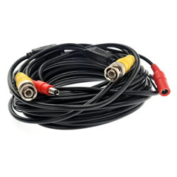 Kabel przyłącze CCTV wtyk BNC+wtyk DC / wtyk BNC+gniazdo DC BNK30 /1m/