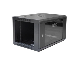 Szafa krosowa wisząca niedzielona 19 cali DIGITUS 6U 600x368x450mm czarna DN-W19 06U/450/B