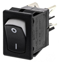 Przełącznik kołyskowy Wł.-wył. Nie 8 A DPST Biały Carlingswitch