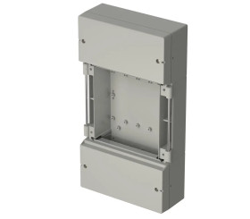 Bopla RD 5000 BK (79000700) - tylna pokrywa z uszczelką i z podwójną komorą zaciskową obudowy CombiCard 5000-7000 (175,7 x 326,7