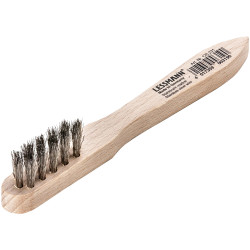 Lessmann 125.241 Spark Plug Brush 3 Row Stainless Steel Wire