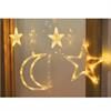 Kurtyna świetlna LED, gwiazdki,księżyce, światło białe ciepłe