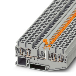 Złączka szynowa z odłącznikiem nożowym Phoenix Contact 12AWGObudowa ze sprężyną 5-QUATTRO-MT, ST 2 20A 400 V