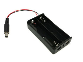 2x 18650 7.2V Battery Holder with DC 2.1/5.5 mm DC Jack