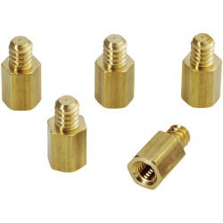 Renkforce RF-4453066 Motherboard screws 5 pcs silver steel durable