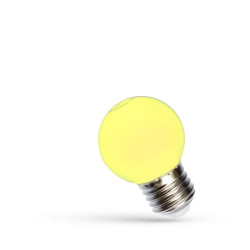 Żarówka E27 LED 1W YELLOW SP SPECTRUM kulka żółta