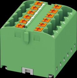 3273294 Distributor block PTFIX, 12x2.5, green