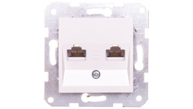 Karre Gniazdo Komputerowe 2Xrj45 Kat. 5E, Kolor Biały / 90963634