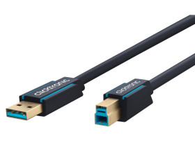 Kabel (do drukarki) USB 3.0 A / B 1,8m Clicktronic 5 Gbit/s