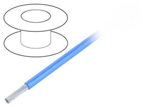 3075-BL005 Przewód na rolce 30,5m linka Cu 18AWG PVC niebieski 600V