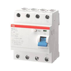 ABB 2CSF204123R1630 F200 RCCB 4-Pin 63A 0.03A 230V Earth Fault Protection