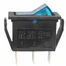 MK1011B Przełacznik kołyskowy, niebieski 250VAC, SPST - otwór montażowy: 11.5x28mm