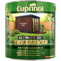 Cuprinol 5206086 Ultimate Garden Wood Preserver Country Oak 4 litre
