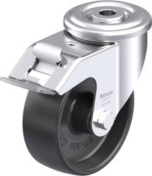 Blickle 580571 LER-PP 100G-FI Rolka obrotowa z blachy stalowej Średnica koła: 100 mm Maksymalne obciążenie: 150 kg 1 szt