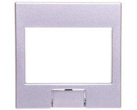 Merten System M Płytka centralna regulatora temperatury uniwersalnego z wyświetlaczem dotykowym aluminium MTN5775-0460