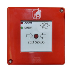 ROP-A bez młoteczka 2xLED czerwona migająca/zielona, styki XY, W0-ROP-A D1/2K XY CB Z/3 (DOZÓR)