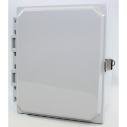 Hammond PCJ1086L IP66 Type 4X Polycarbonate Junction Box Hinged Lid Snap Latch