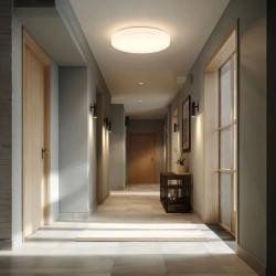 Sufitowa lampa LED z czujnikiem Maclean, czujnik mikrofalowy 5.8GHz,4000K, 12W, 950lm, IP44, MCE347