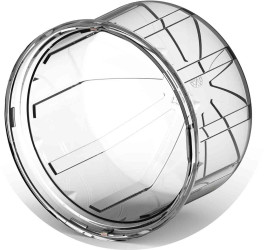 Soczewka LED 80 Dia. x 58.43mm, D 80mm, do użytku z Systemy złączy LUMAWISE Endurance S. Poliwęglan (PC) Kopuła, TE