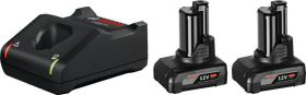 Bosch Professional 1600A01B20 GAL 12V-40 +2x GBA 6.0Ah Ładowarka i akumulator do elektronarzędzi 12 V 6 Ah Li-Ion