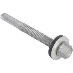 ForgeFix TechFast Hex Head Roof Screw Self-Drill Heavy Section 5.5x51mm Pack 100